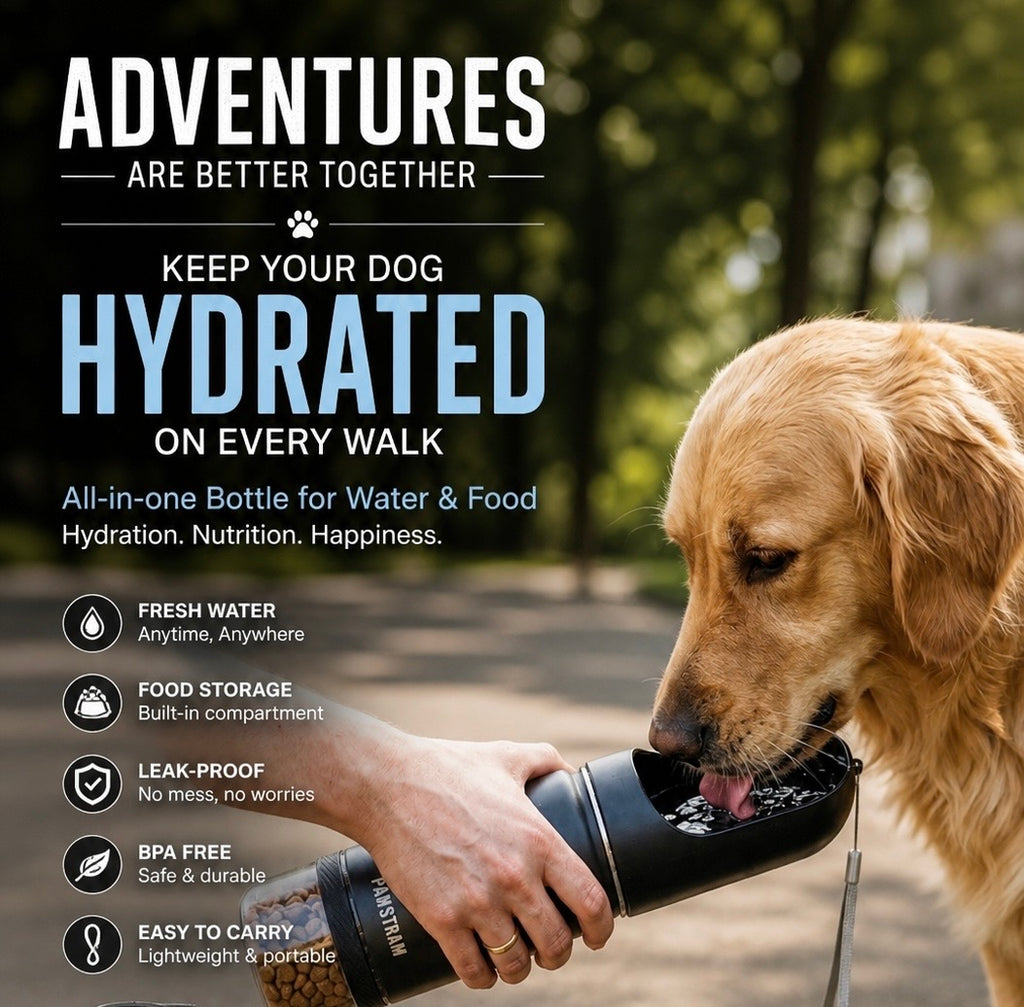 All-in-One Dog Water Bottle