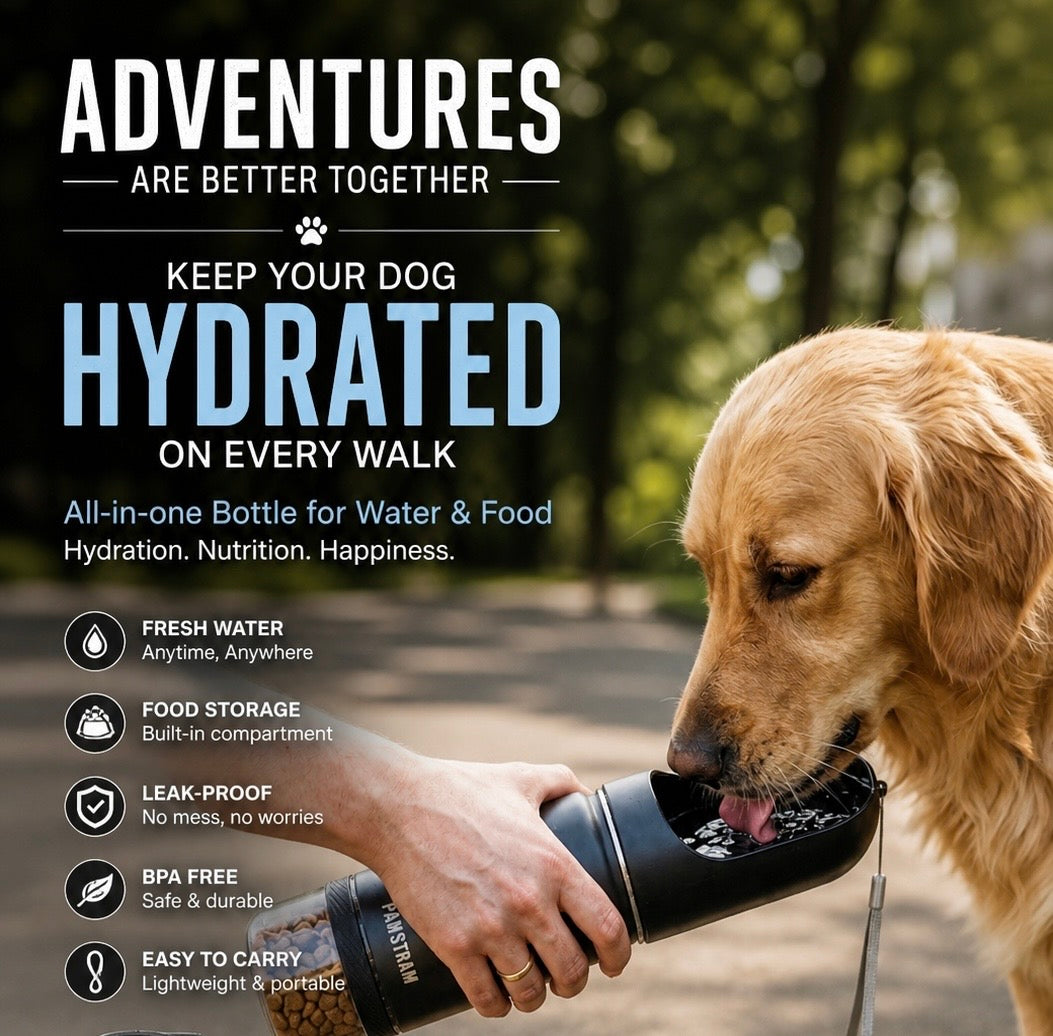 All-in-One Dog Water Bottle