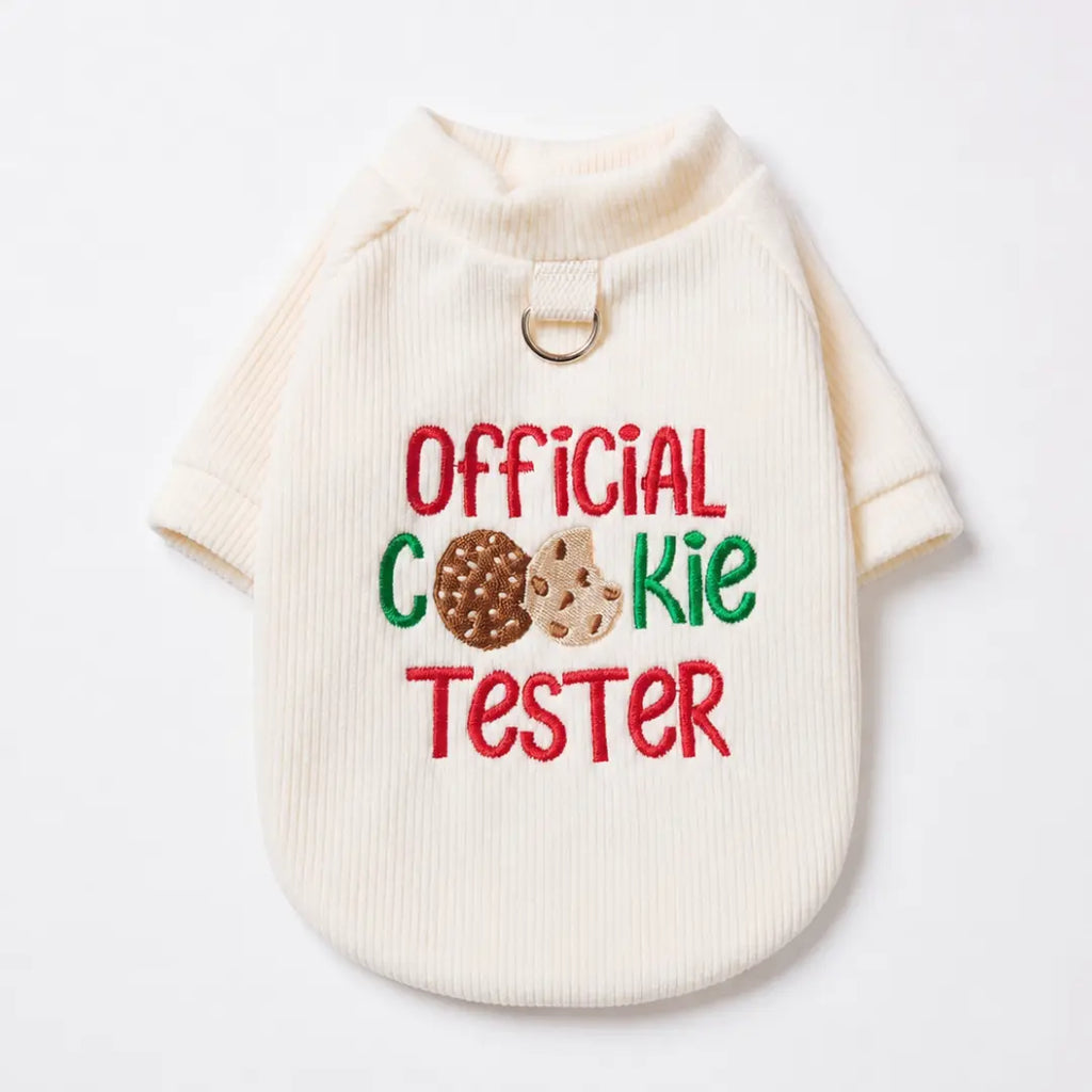 COOKIE TESTER DOG SWEATER