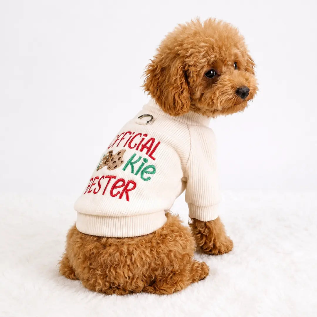 COOKIE TESTER DOG SWEATER