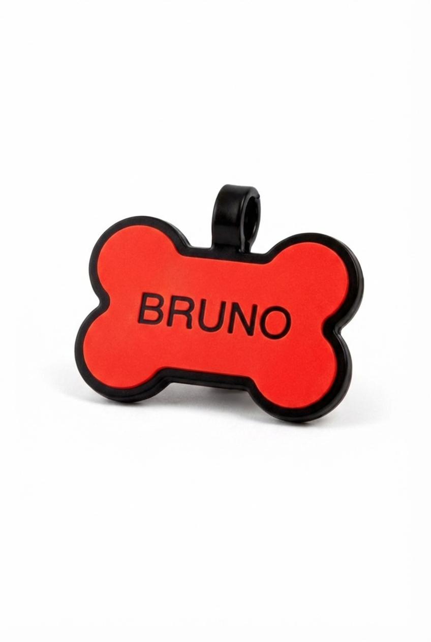 Bone Shape Silicone Tag