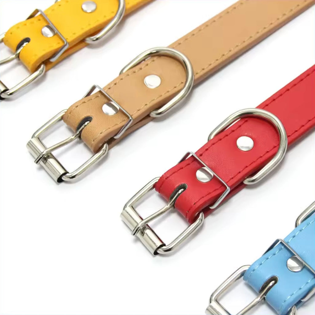 Custom Leather Dog Collar – Personalized Rhinestone Name Collar